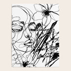 The Edge Of Grace Expressive Line Art Portrait Poster Gallery Image 4