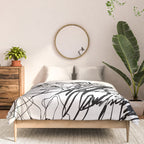 The Edge Of Grace Expressive Line Art Portrait Comforter Gallery Image 3