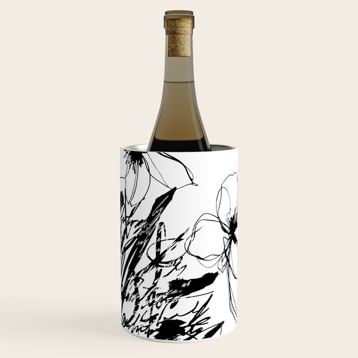 The Edge Of Grace Expressive Line Art Portrait Wine Chiller Gallery Image 3