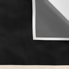 Single Stripe Minimalist Modern Color Block in Almond Cream and Black Wall Tapestry Gallery Image 3