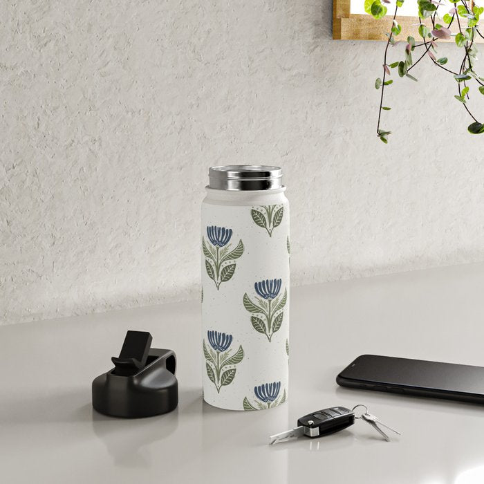 Stamped Floral Water Bottle Gallery Image 4