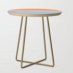 Color Block Striped Solid Orange Pink Light Blue Side Table Gallery Image 1