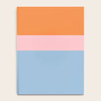 Color Block Striped Solid Orange Pink Light Blue Notebook Gallery Image 4