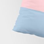 Color Block Striped Solid Orange Pink Light Blue Pillow Sham Gallery Image 4