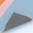 Color Block Striped Solid Orange Pink Light Blue Rug Gallery Image 4