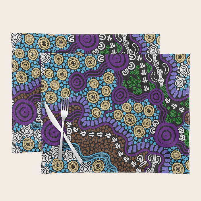 Authentic Aboriginal Art - Untitled Placemat Gallery Image 1