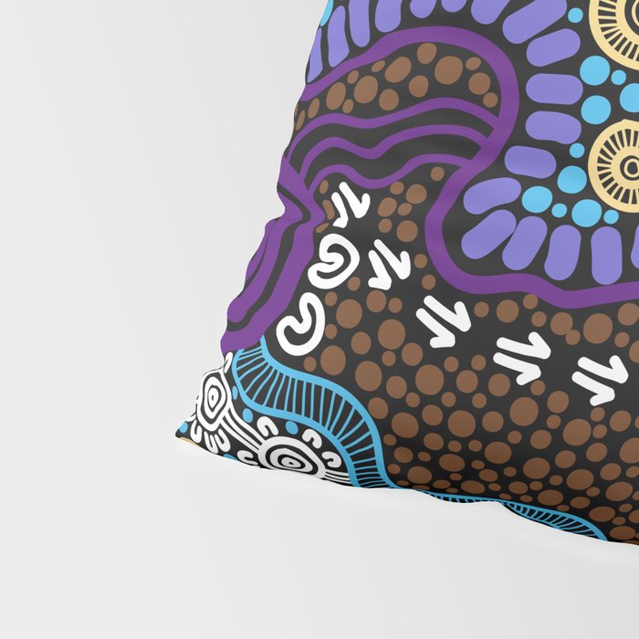 Authentic Aboriginal Art - Untitled Pillow Sham Gallery Image 4