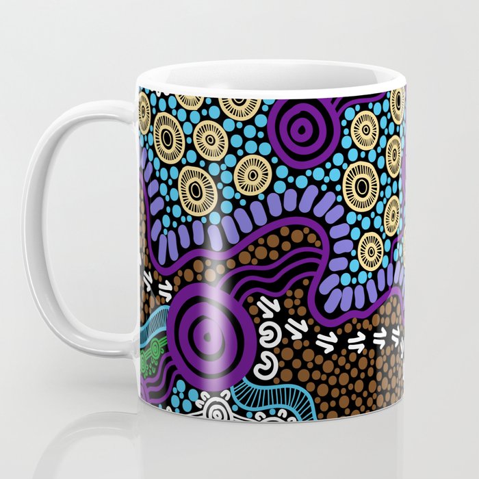 Authentic Aboriginal Art - Untitled Coffee Mug Gallery Image 3