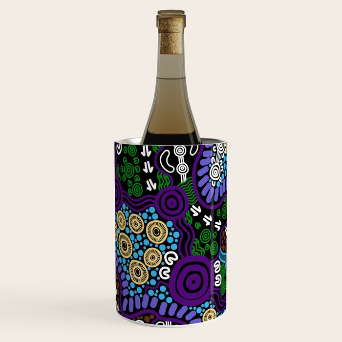 Authentic Aboriginal Art - Untitled Wine Chiller Gallery Image 3