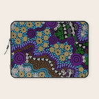 Authentic Aboriginal Art - Untitled Laptop Sleeve Gallery Image 1