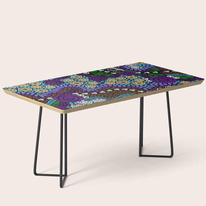 Authentic Aboriginal Art - Untitled Coffee Table Gallery Image 1