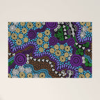 Authentic Aboriginal Art - Untitled Welcome Mat Gallery Image 1
