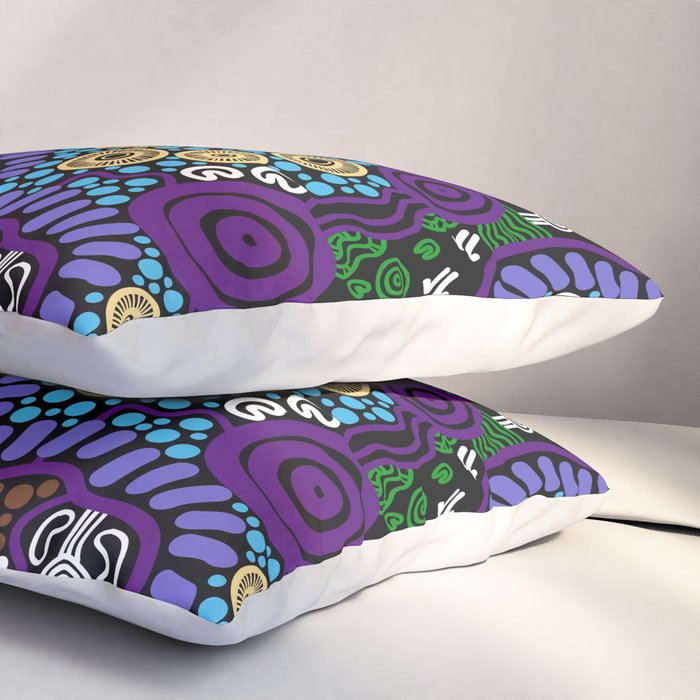 Authentic Aboriginal Art - Untitled Pillow Sham Gallery Image 3