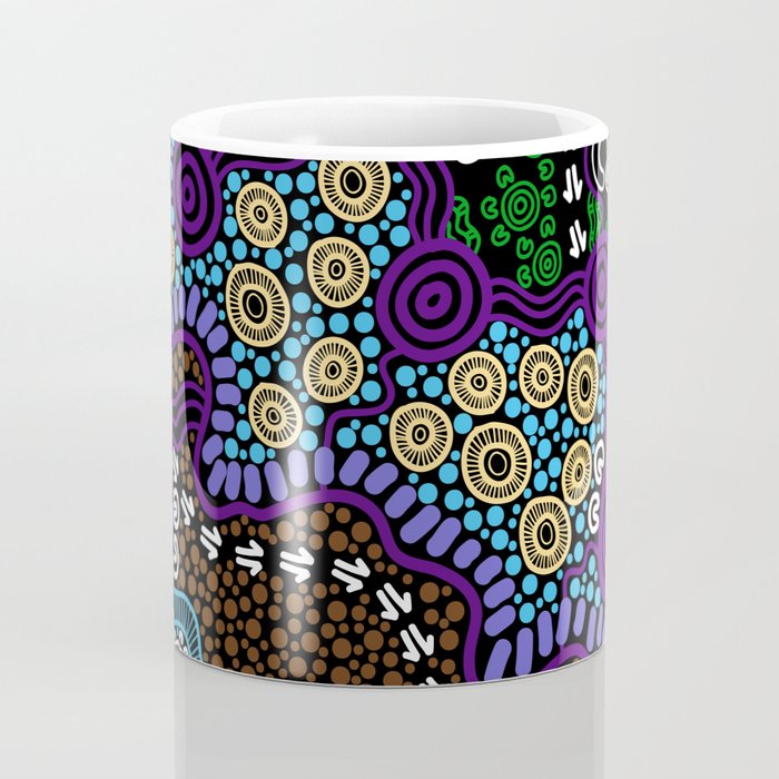Authentic Aboriginal Art - Untitled Coffee Mug Gallery Image 4