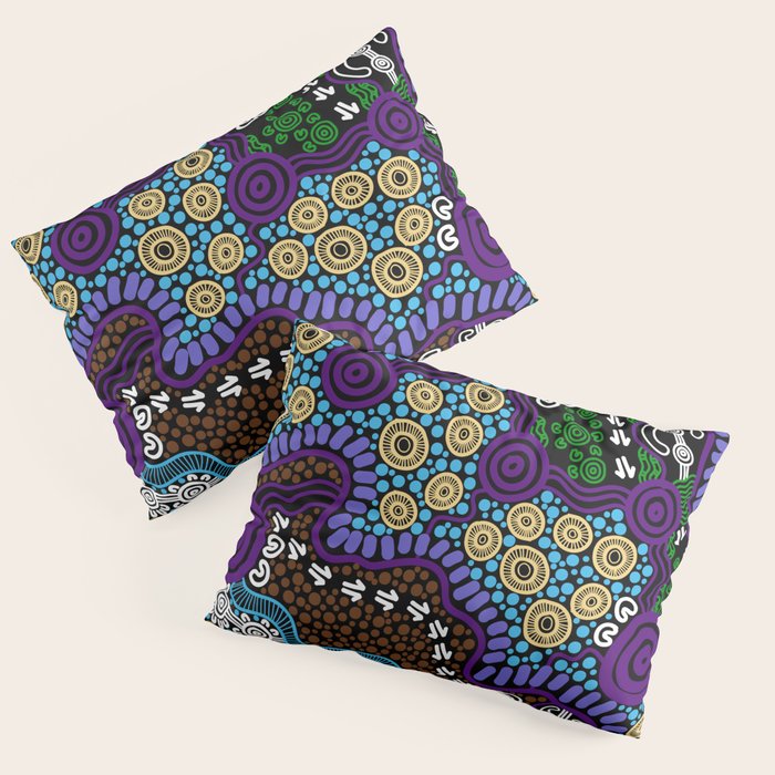 Authentic Aboriginal Art - Untitled Pillow Sham Gallery Image 3