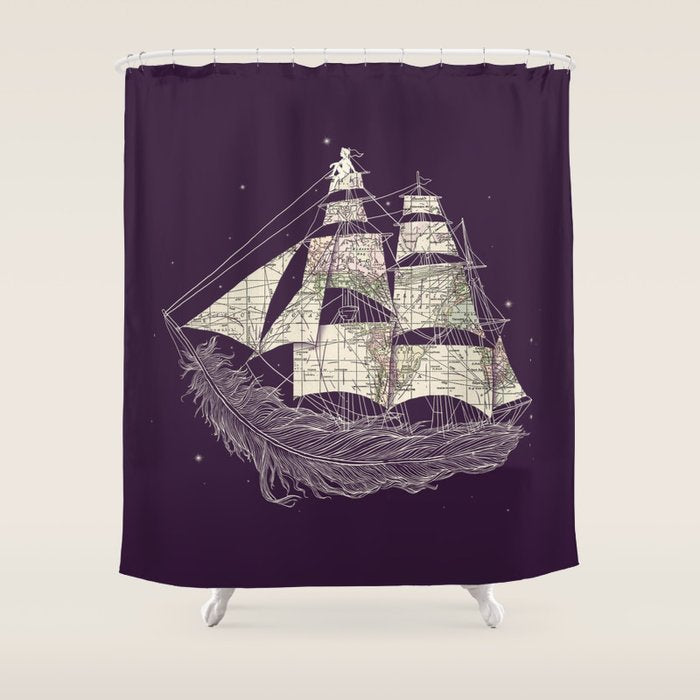 Wherever the wind blows Shower Curtain Gallery Image 1