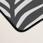 Black And White Palm Leaves Desk Mat Gallery Image 4