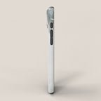 Calm Tropical Foliage Pastel Teal And Grey iPhone Case Gallery Image 2