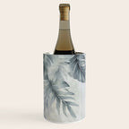 Calm Tropical Foliage Pastel Teal And Grey Wine Chiller Gallery Image 2