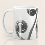 American Maiden-hair Fern fronds wonders of nature black and white photograph by Karl Blossfeldt Coffee Mug Gallery Image 3