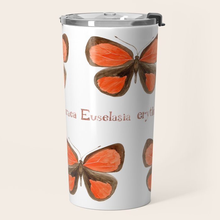 Butterfly - Euselasia erythraea Travel Mug Gallery Image 2