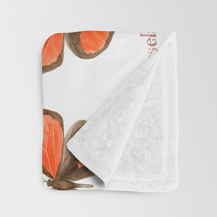 Butterfly - Euselasia erythraea Throw Blanket Gallery Image 3