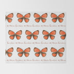 Butterfly - Euselasia erythraea Throw Blanket Gallery Image 2