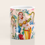 Floral and Pin-Up Girls V - II Coffee Mug Gallery Image 4
