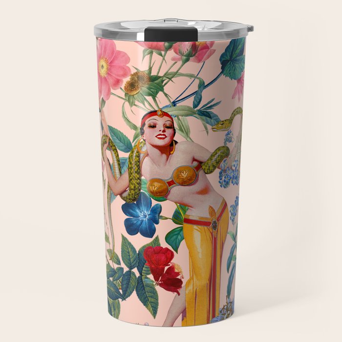 Floral and Pin-Up Girls V - II Travel Mug Gallery Image 1