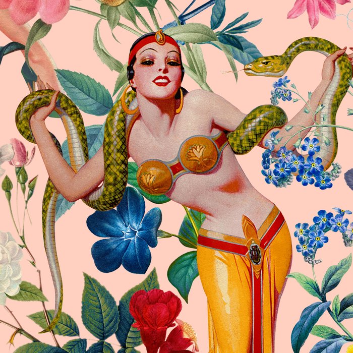 Floral and Pin-Up Girls V - II Coffee Mug Gallery Image 2
