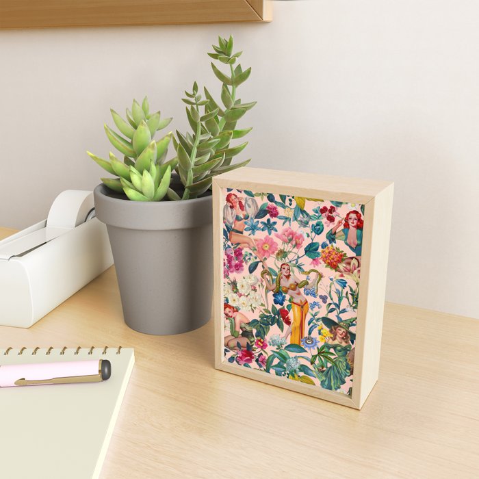 Floral and Pin-Up Girls V - II Mini Art Print Gallery Image 2