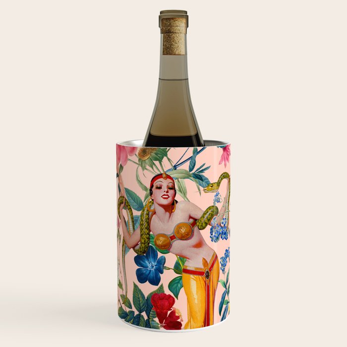 Floral and Pin-Up Girls V - II Wine Chiller Gallery Image 1