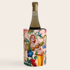 Floral and Pin-Up Girls V - II Wine Chiller Gallery Image 1
