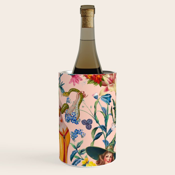 Floral and Pin-Up Girls V - II Wine Chiller Gallery Image 3