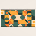 Modern Geometric 86D Desk Mat Gallery Image 3