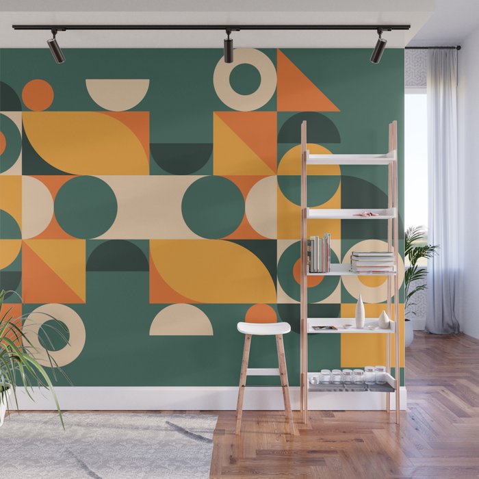 Modern Geometric 86D Wall Mural Gallery Image 1
