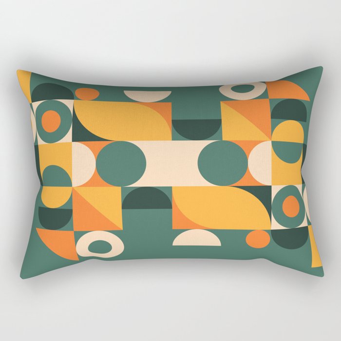 Modern Geometric 86D Rectangular Pillow Gallery Image 1