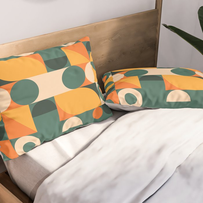 Modern Geometric 86D Pillow Sham Gallery Image 2