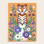 Floral Tiger in a Bold Jungle - Vibrant Botanical Wildlife Art Notebook Gallery Image 4