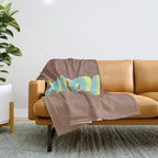 Oops Again Inspired by PANTONE 17 1230 Mocha Mousse Throw Blanket Gallery Image 1