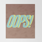 Oops Again Inspired by PANTONE 17 1230 Mocha Mousse Throw Blanket Gallery Image 2