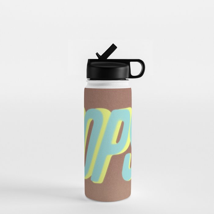 Oops Again Inspired by PANTONE 17 1230 Mocha Mousse Water Bottle Gallery Image 1