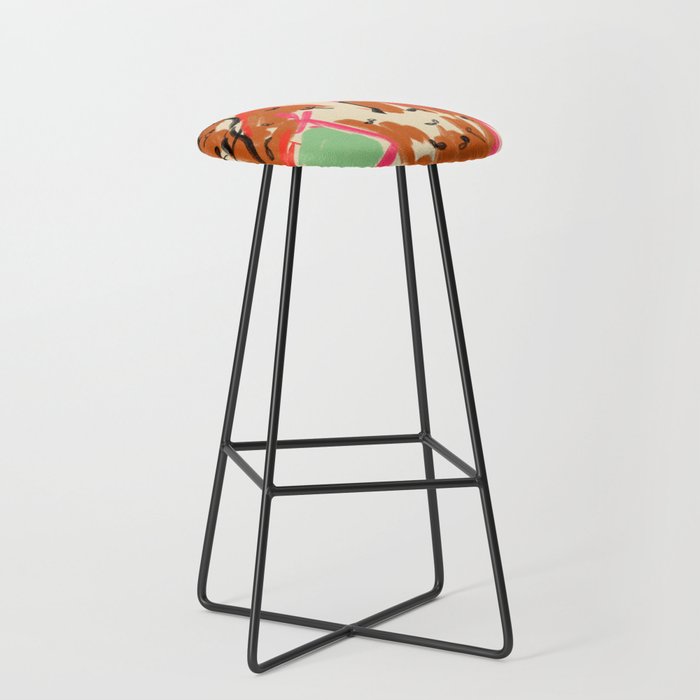 WOMAN IN A TERRACOTTA DRESS Stool Gallery Image 1