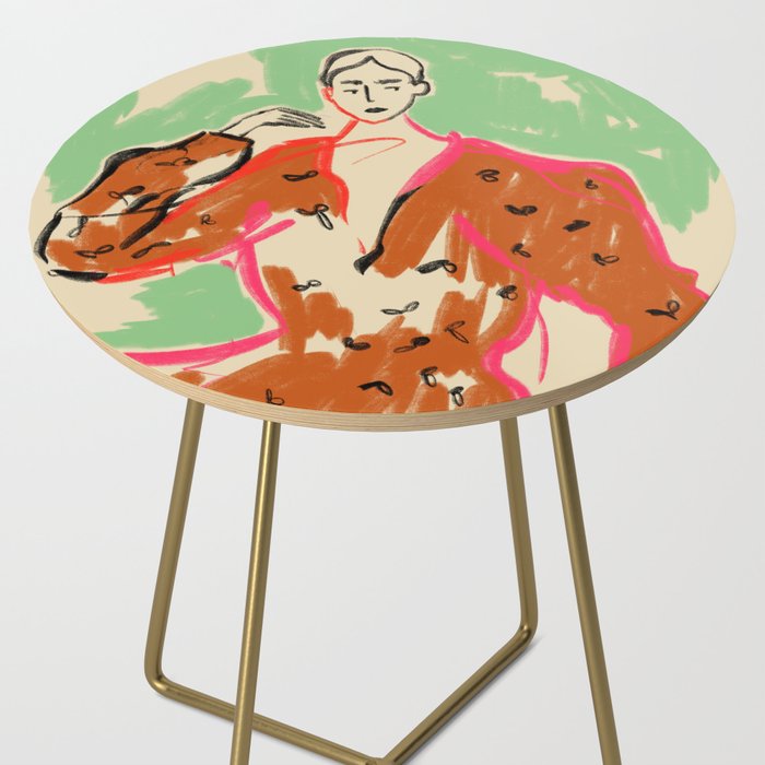 WOMAN IN A TERRACOTTA DRESS Side Table Gallery Image 2