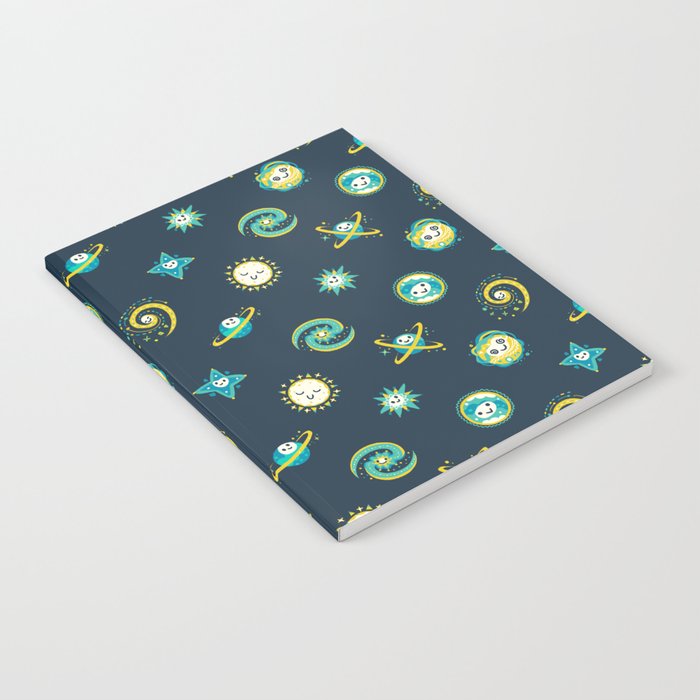 Pastel space pattern - dark Notebook Gallery Image 2