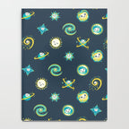 Pastel space pattern - dark Notebook Gallery Image 4