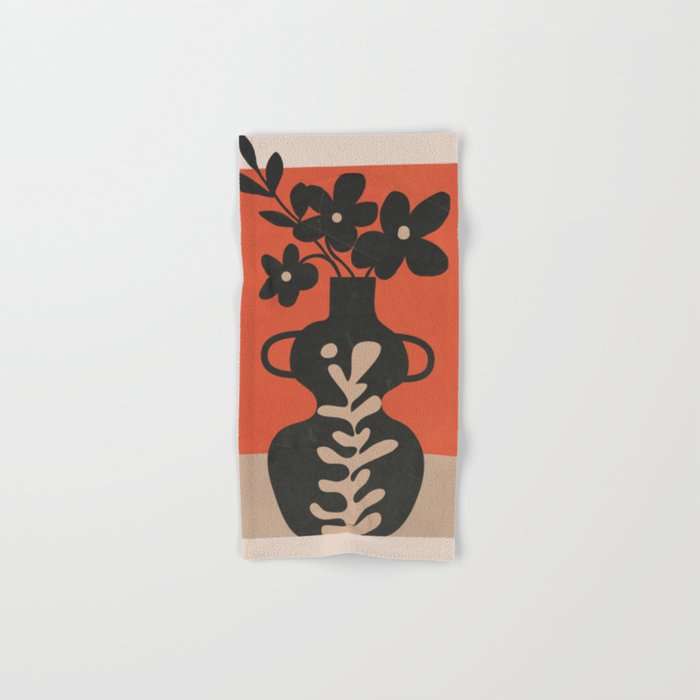 Floral Silhouette 5 Bath Towel Gallery Image 1