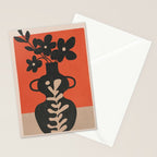 Floral Silhouette 5 Stationery Card Gallery Image 2
