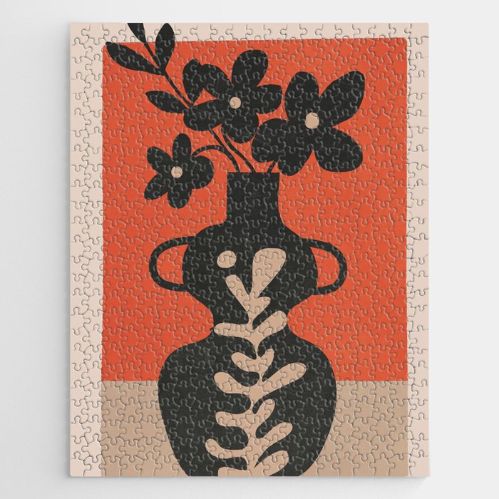 Floral Silhouette 5 Jigsaw Puzzle Gallery Image 1
