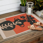 Floral Silhouette 5 Outdoor Rug Gallery Image 2
